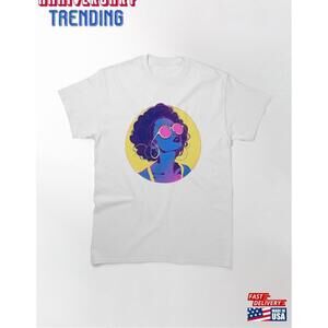 Woman Singing With Sunglasses Classic Tshirt